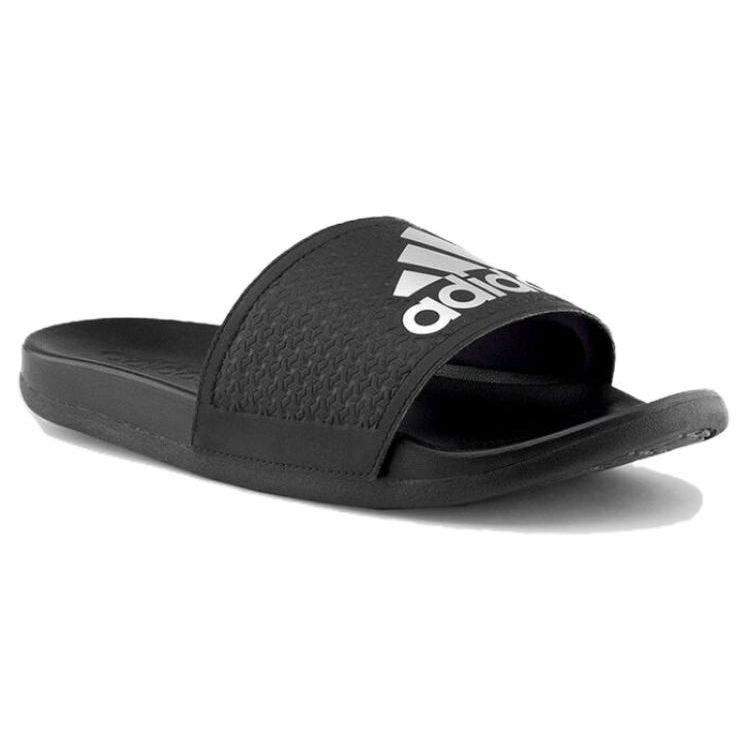 adidas Шлепанцы Adilette CF Унисекс Черные Core-Black Серебристые S79352