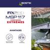 Mastic colle - BOSTIK - Fixpro MSP 117 - Conditions extrêmes - Intérieur/extérieur - Blanc - Cartouche 290 ml