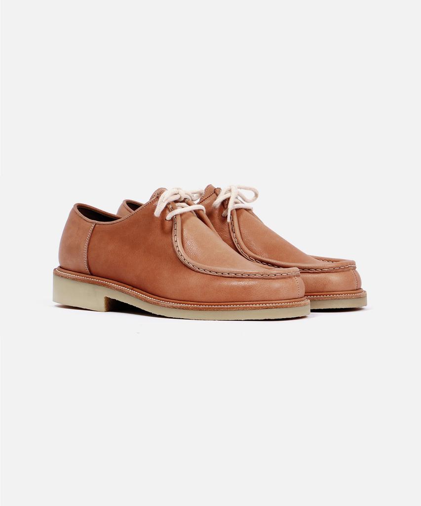 Custommood Cadiz Vegetable Tyrolean Derby Shoes (Indy Peach)