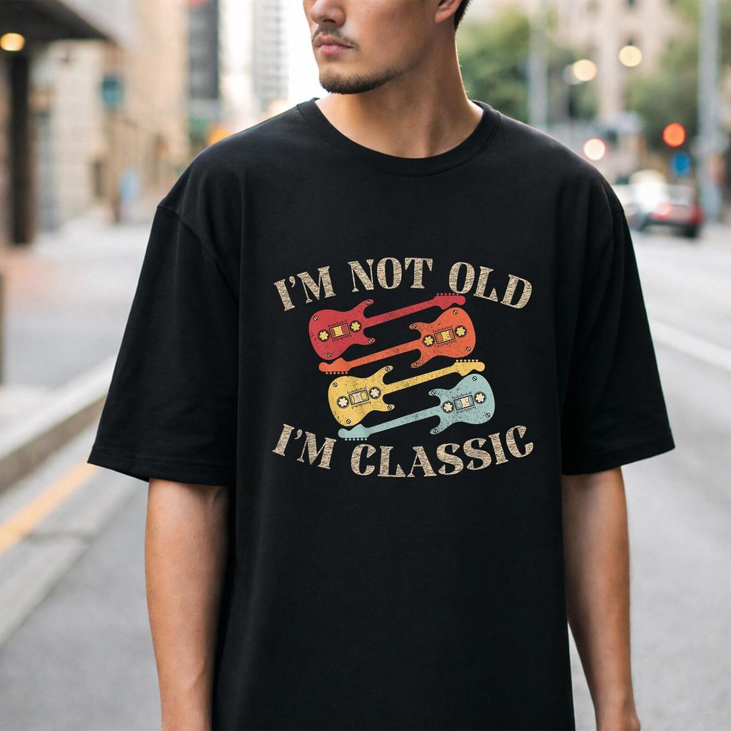 I'm Not Old I'm Classic Retro Vintage T-Shirt | Vintage Rock T Shirt For Men Women