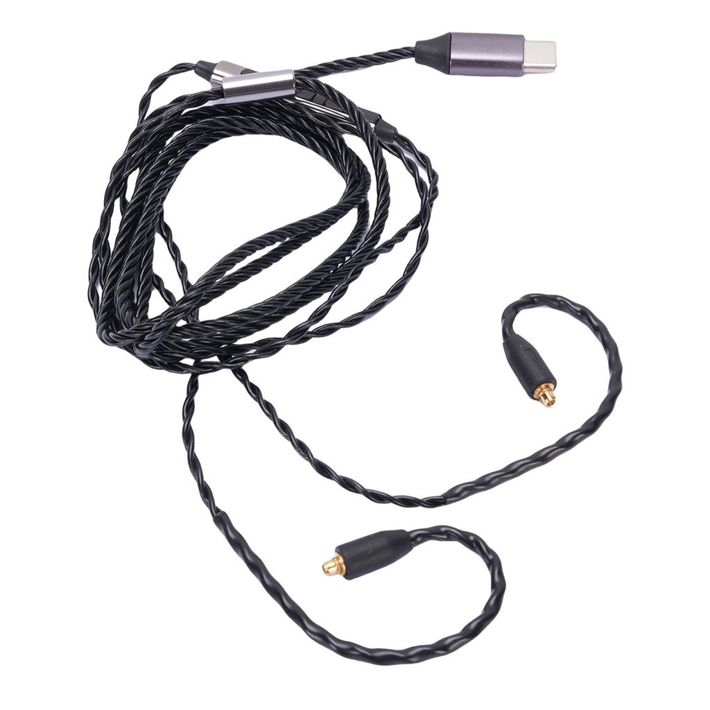 Кабель для наушников Type C, подходит для наушников Sennheiser IE300 IE600 IE900, сменный кабель OFC, встроенный микрофон, 47,24 дюйма