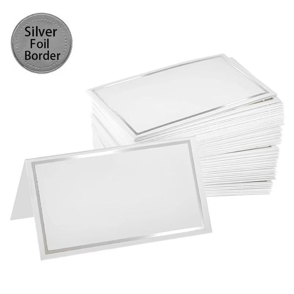 50Pcs Small Tent Card Place Cards Dining Table Decorations Seat Card New Wedding Name Cards