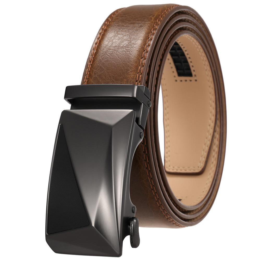 Ремень мужской, ремень с автоматической пряжкой, мужской ремень повседневный ремень Ly36-24983-1