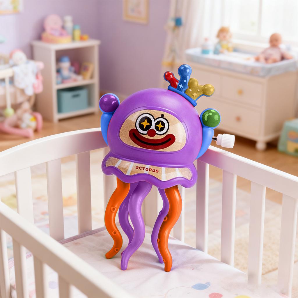 Wind Up Octopus Toy for Kids with Rotating Tentacles Educational Bath Time Entertainment Durable Safe Design
