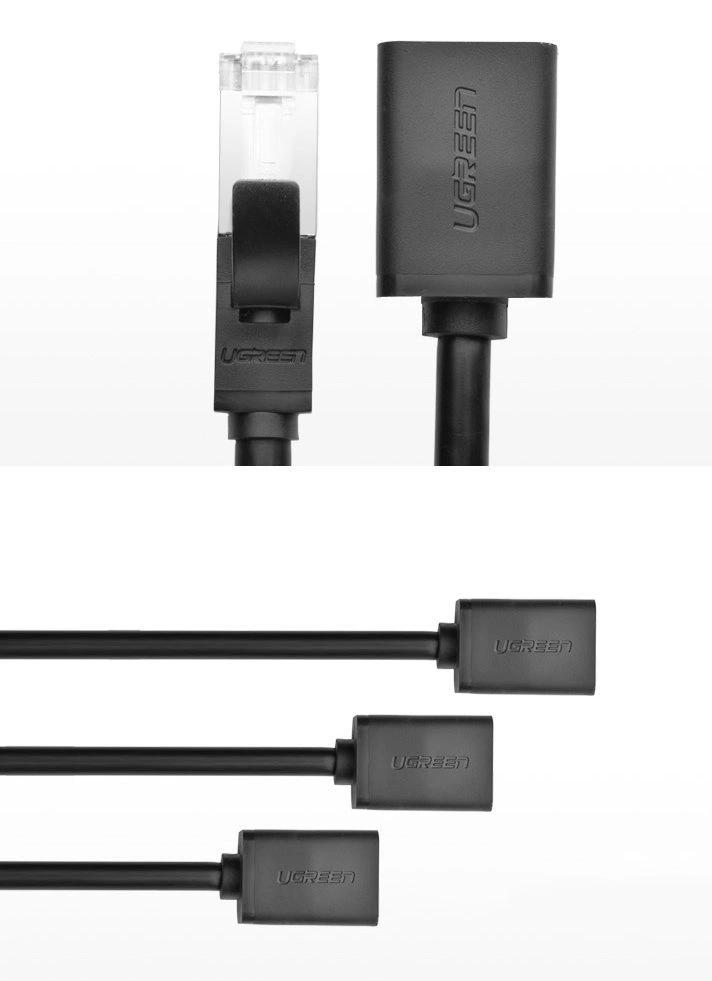 Ugreen Extension Cable Ethernet Rj45 Cat 6 Ftp 1000 Mbps Internet Cable 5 M Black (Nw112 11283)