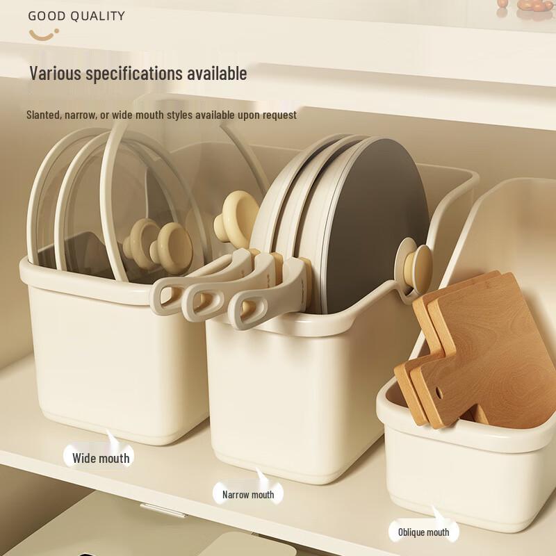 YouShu Foldable Plastic Cabinet Storage Bins (Small, 2-Pack)