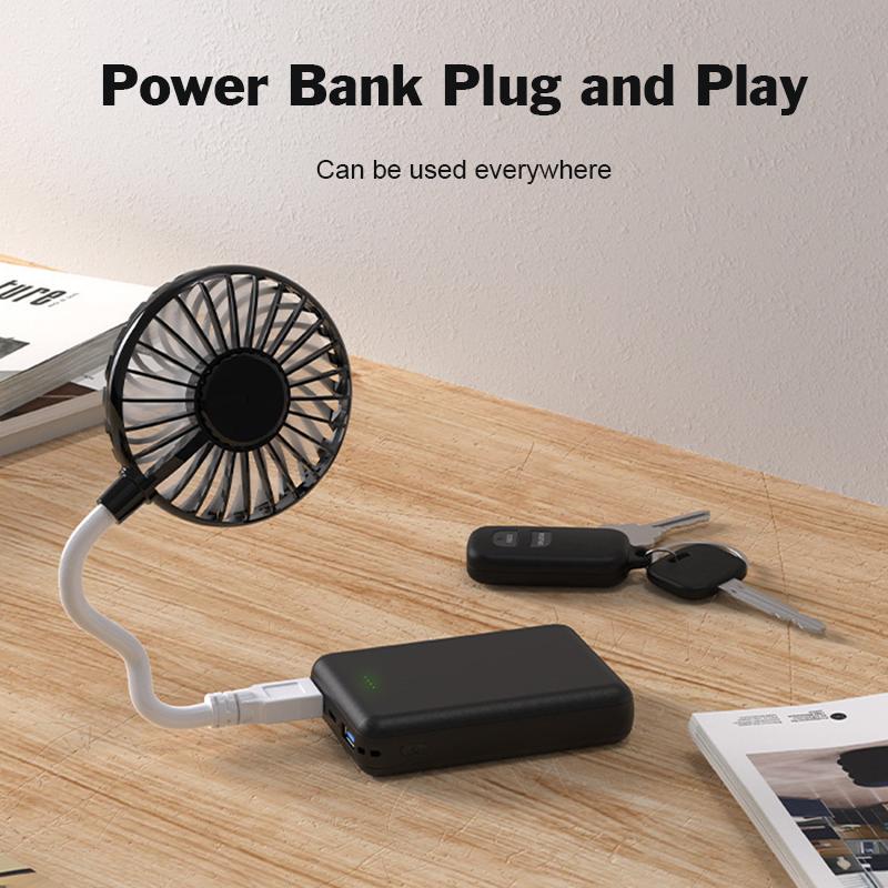 Мини USB Складной Вентилятор Plug and Play 7 Лопастей Прохладный Ветер Низкий Уровень Шума Портативный для Переноски