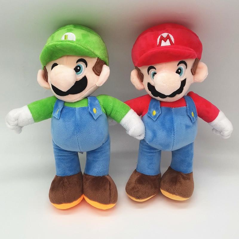 Super Mario Plush Toy Mushroom Brother Doll Cartoon Game Mario Stuffed Animal Soft Cute Pillow Birthday Gift 30cm