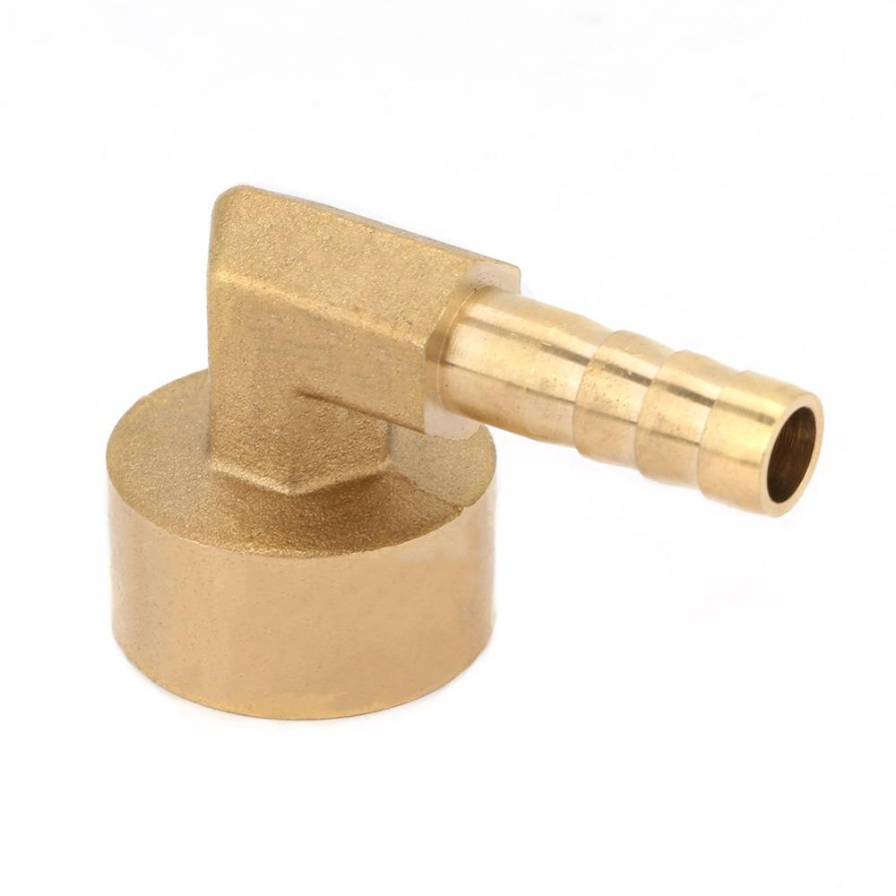 1pcs 90 Degree Barb Hose Fitting Female Threaded Hose Barb Fitting Elbow Fuel/Water/Oil/Gas/Air