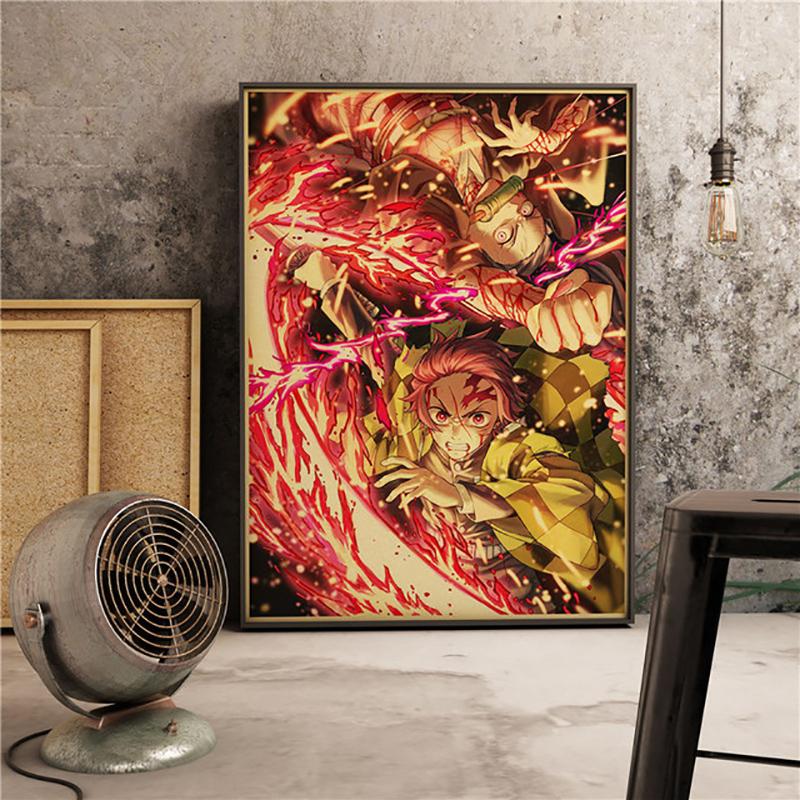 5D DIY Demon Slayer: Kimetsu No Yaiba Cross Stitch Rhinestones Diamond Drawing Embroidery Mosaic Home Decor