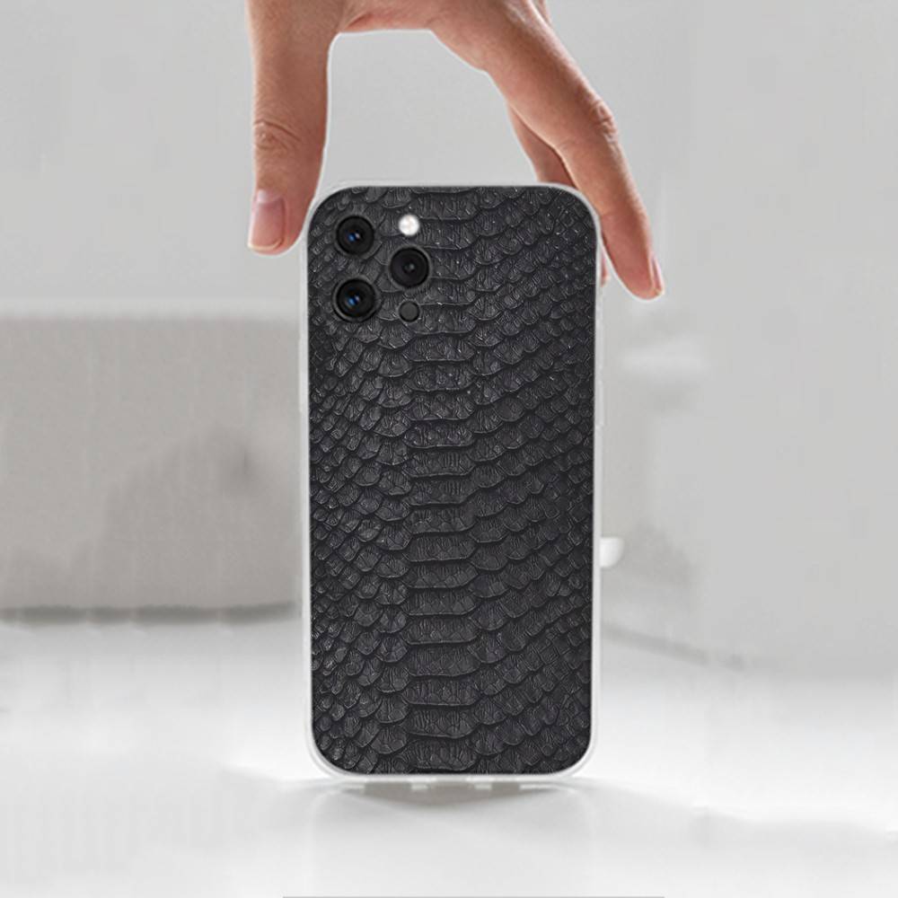 Чехол с узором под змеиную кожу Для iPhone 15,11,12,13,16,14,17,Pro,Max,Plus,SE,Mini,X,XS,XR, Прозрачный Мягкий Силикон