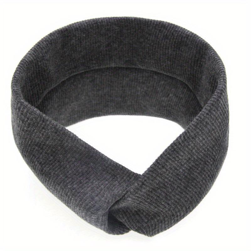 Новая однотонная повязка на голову с узлом для маленьких девочек, эластичные повязки на голову, милый цветной головной убор