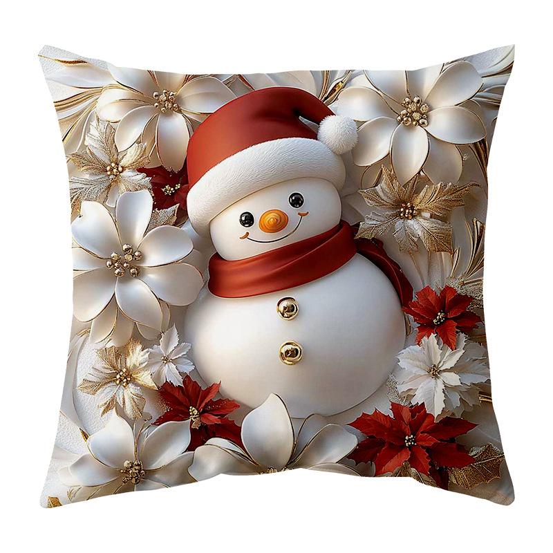 Рождественская атмосфера Наволочка Рождественская елка Лось Санта Клаус Рождественская наволочка Подушка для дивана Мягкая