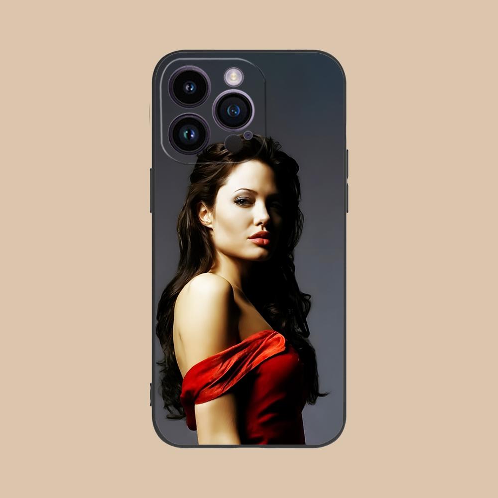 Чехол для мобильного телефона Анжелины Джоли для iPhone 17 16 15 14 13 12 11 X XR XS 8 7 Air Pro Max Plus Mini Цветной Чехол Чехол Роскошный
