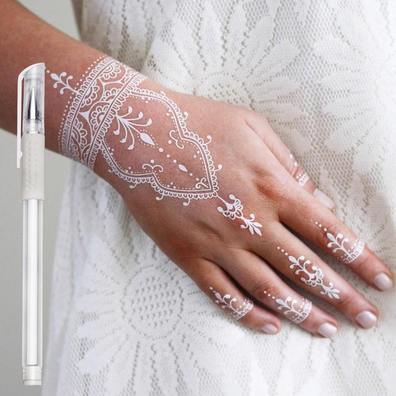 Eyebrow Skin Marker Pen White Surgical Scribe Pen Position Mapping Mark Tool Washable Body Art Supply Tool Tattoo Accessories