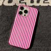 Colorful Striped Minimalist INS Phone Case For iPhone 17 AIR 16 15 14 13 12 11 Pro MAX Plus Y2K Jelly Shockproof Bumper Cover