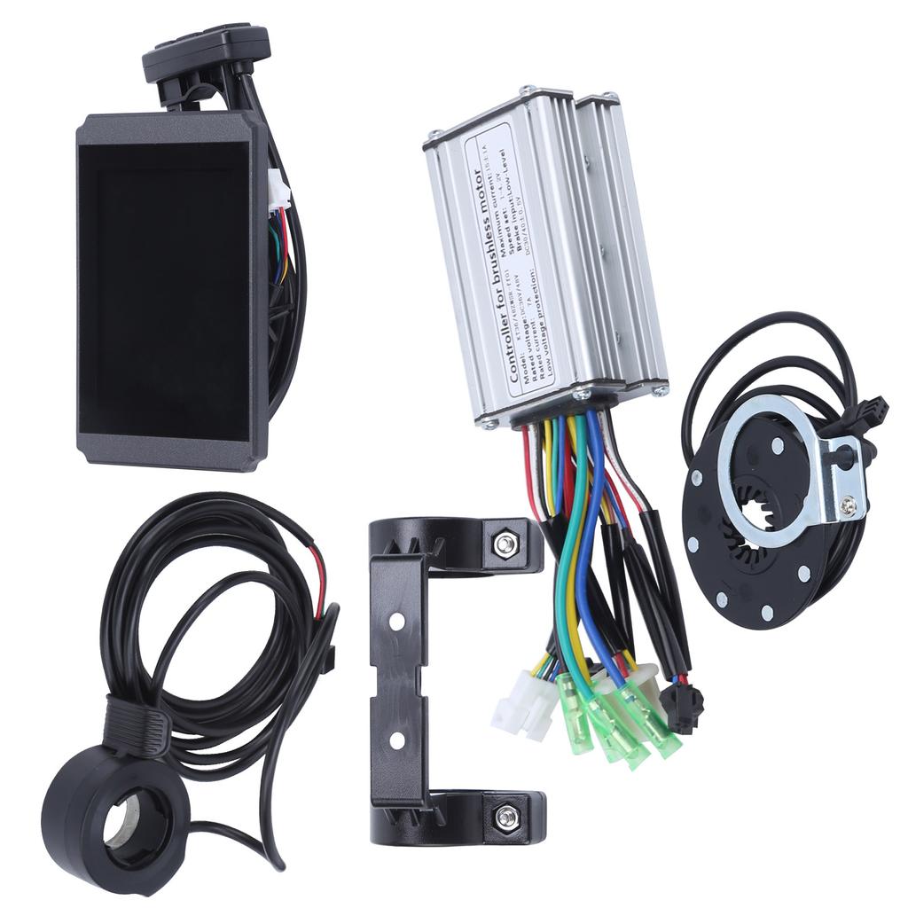36V 48V 250W Электродвигатель Бесщеточный 7A Контроллер Комплект с Панелью Дисплея KTLCD8H, Датчиком, Ручкой Газа для Электрического Велосипеда
