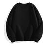 2025 New Round-Neck Sweatshirt for Men and Women, Autumn and Winter Pure White Trendy Brand Loose Fit Couple's Fleece-Lined Thickened Inner Layer Top
