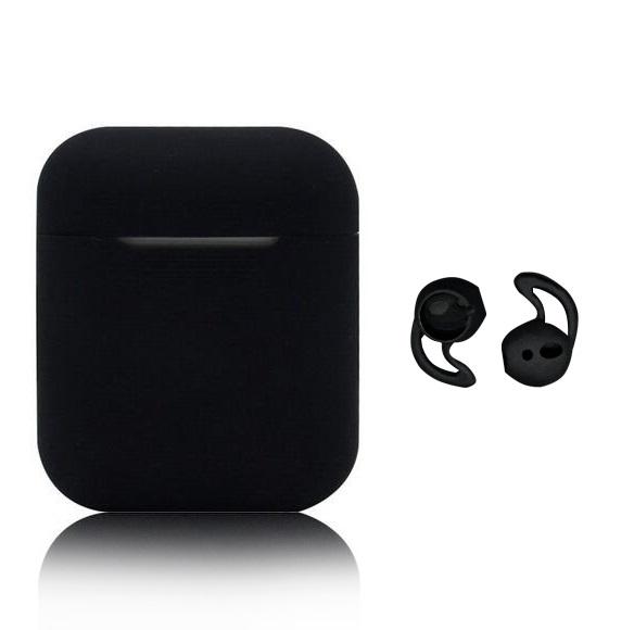 Противоударный мягкий силиконовый защитный чехол для наушников Airpods 1/2