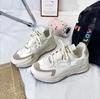 Женская обувь Зимняя мода Повседневная спортивная обувь на шнуровке на плоской подошве Мягкие теплые кроссовки на платформе Женская обувь для папы Zapatillas Mujer