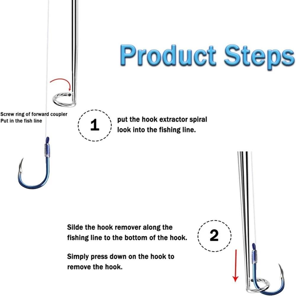 Fishing Hook Remover Tool | Stainless Deep Probe & Magnet Handle | 4-Color Portable Release Pliers