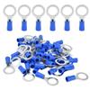 50Pcs Insulated Ring Terminals Electrical Wire Crimp Connectors Copper AWG12‑10 RV5.5 12