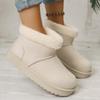 Мода Новые Модные Элегантные Женские Зимние Ботинки Плоские Износостойкие Мягкие Студенческие Плюс Бархат Теплые Ботильоны Женские Меховые Ботинки