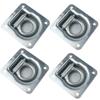 1/2/4pcs Lashing Ring Recessed Tie Down Floor Ring Trailer Truck Tray Recessed Tie Down D Ring Fit RV ATV Hauler Trailer Ring