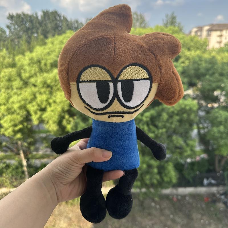 Puffymillie Plush Cute Male Cartoon Character Stuffed Doll Soft Plush Figure Home Sofa Decor Lovely Gift for Animation Game Hobby Fans and Plush Lover