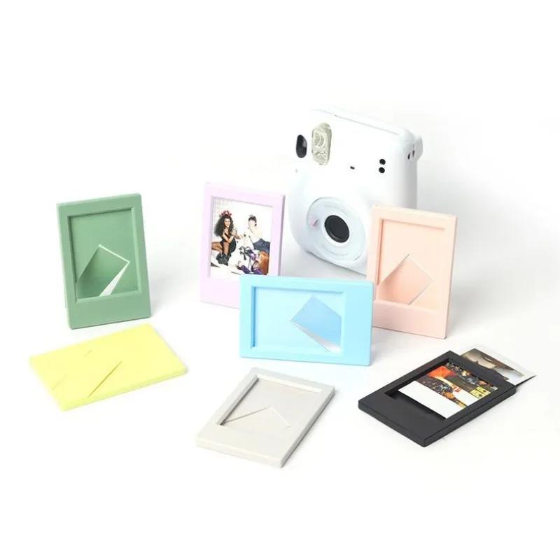 1pc Suitable For Polaroid Mini 3 Inch Classic Vertical Picture Frame Creative Seven-color Set Color Photo Frame Frame Table