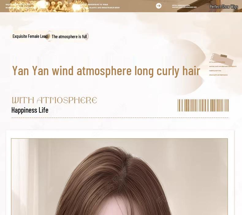 Женская натуральная длинная париковая шапка с реалистичными большими волнами и незаметной челкой с прямым пробором