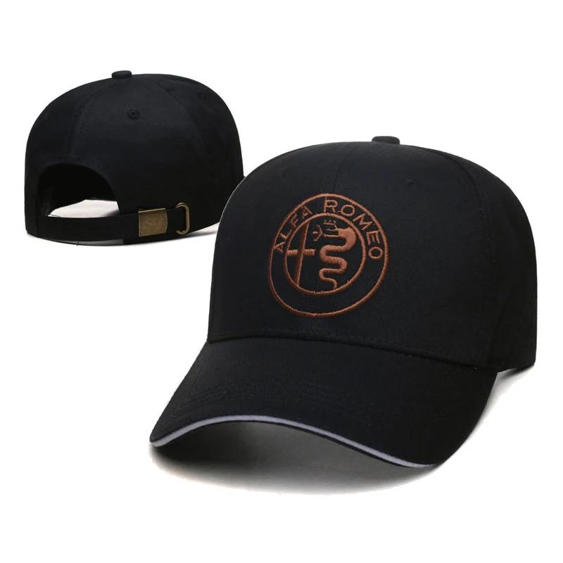 VDNQM1 Fashion Pure cotton Car styling baseball cap for Alfa Romeo letter embroidery badge golf hat off-road racing outdoor headwear