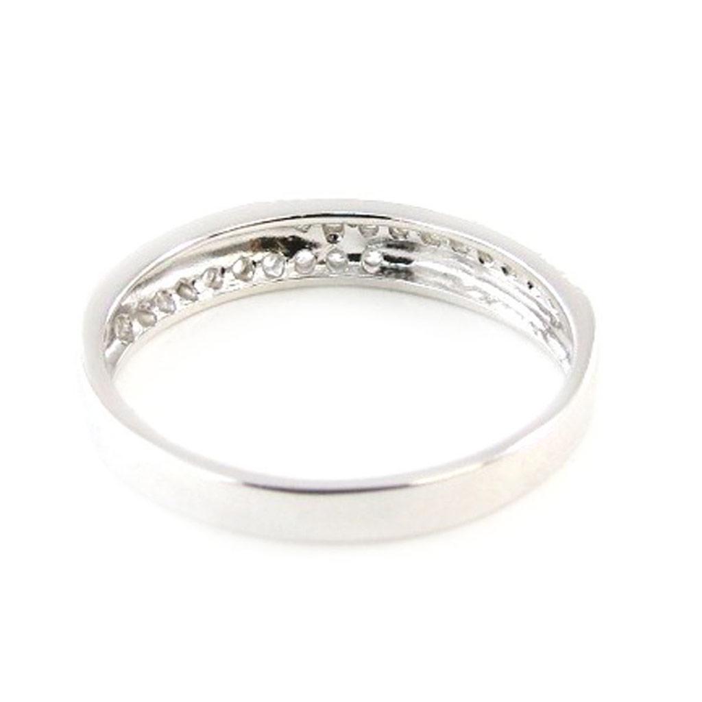 Серебряное кольцо "Богиня" белое серебро (родий) - 4 мм