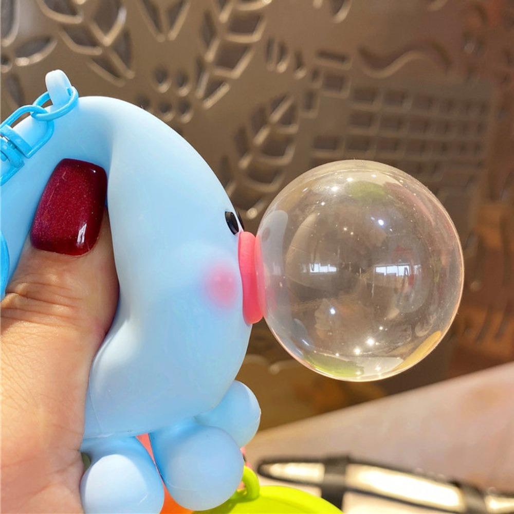 Силиконовый кулон в виде осьминога Blow Bubble, сжимающий осьминог, брелок для ключей от машины, аксессуары