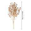 Plant Christmas Ornament Artificial Plant Gold Silver Simulation Leaf Christmas Artificial Flower