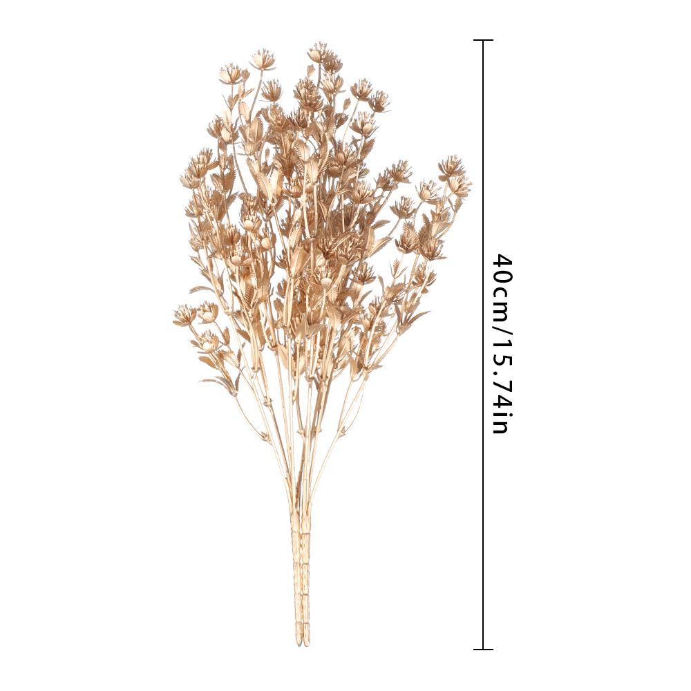 Plant Christmas Ornament Artificial Plant Gold Silver Simulation Leaf Christmas Artificial Flower