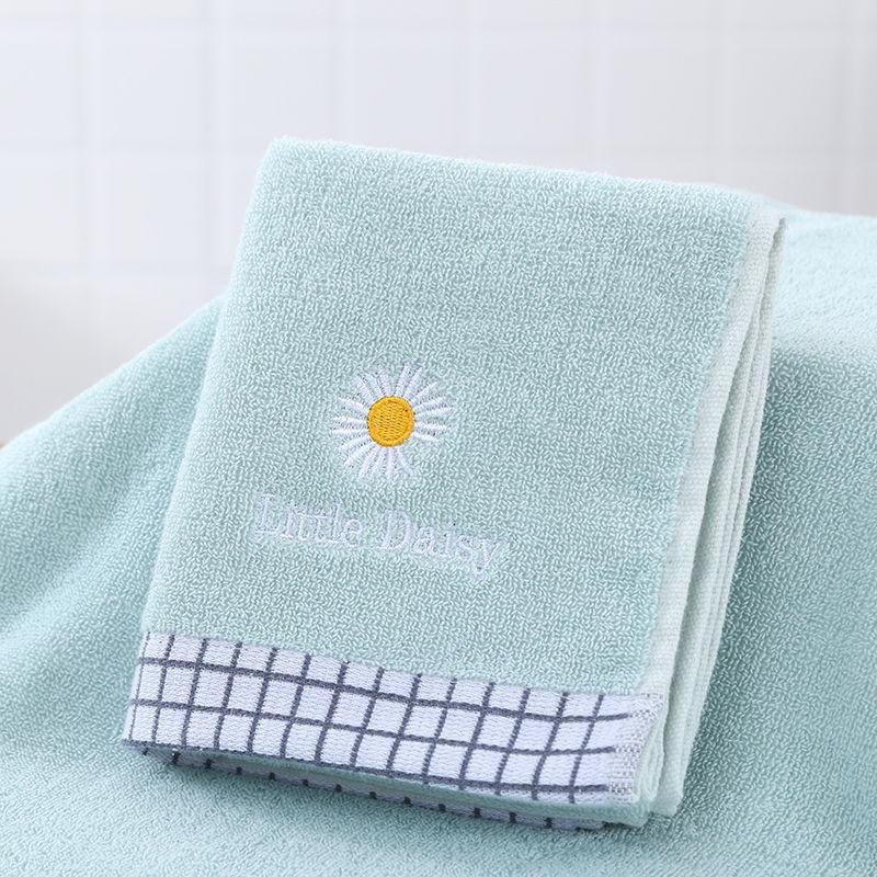 Полотенце Daisy из чистого хлопка для взрослых, очищающее средство для лица для домашнего и ежедневного использования, мягкое и впитывающее