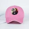 New Washed Baseball Cap with Tai Chi Print Design  Unisex Retro Adjustable Dad Cap for Sun Protection Outdoor and Street