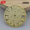 Циферблат часов 29 мм для механизма NH35/NH36 Механический циферблат Вертикальные полосы Аксессуары Без логотипа