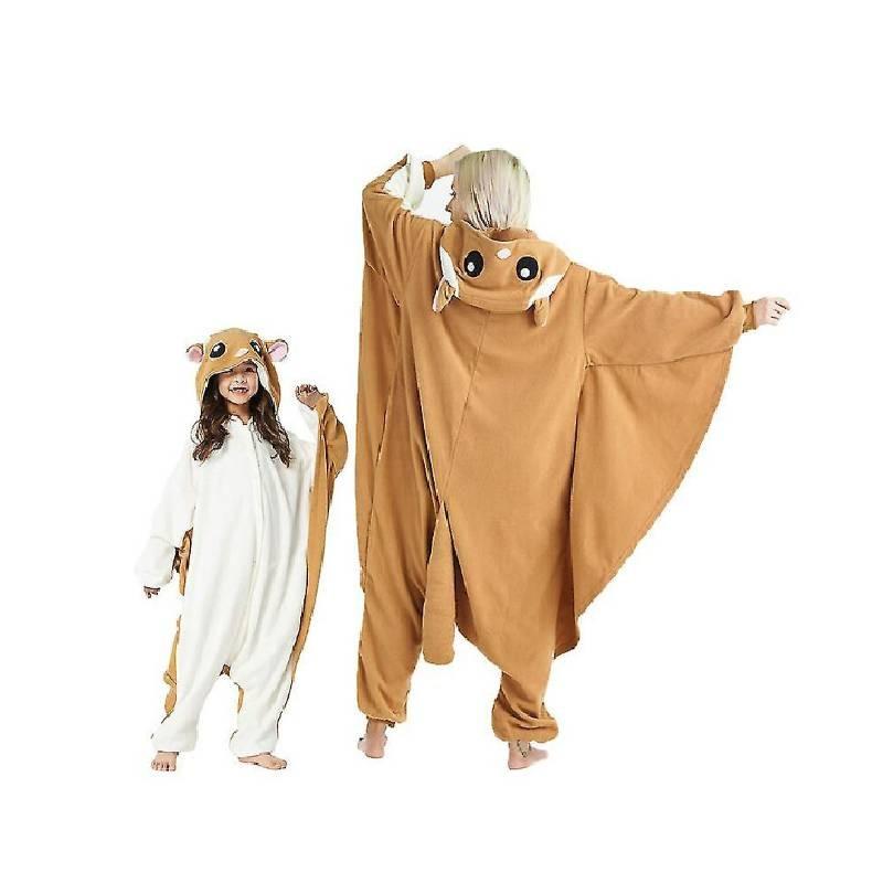 Милая мультяшная пижама-косплей белки-летяги Эмолги на Хэллоуин для мальчиков и девочек