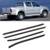 Car Window Weatherstrip Seal Belt Moulding 4Doors Fit For Toyota Hilux 2005-2014