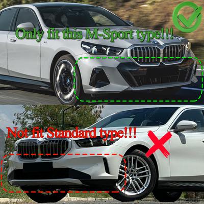 Передний Сплиттер Губа Спойлер Диффузор Для BMW 5 Серии G60 G61 520d 520i 530e 550e i5 M60 M-Sport 2023-2025+ Обвес Тюнинг