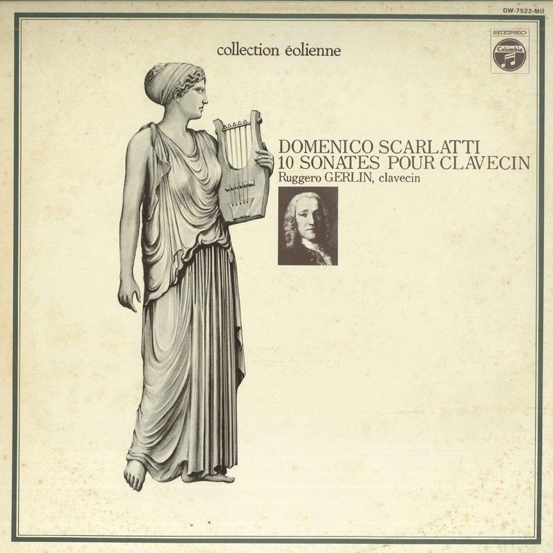 LP Record RUGGERO GERLIN - Scarlatti: Sonatas for Clavesin OW7522MU COLUMBIA Japan Classical Used