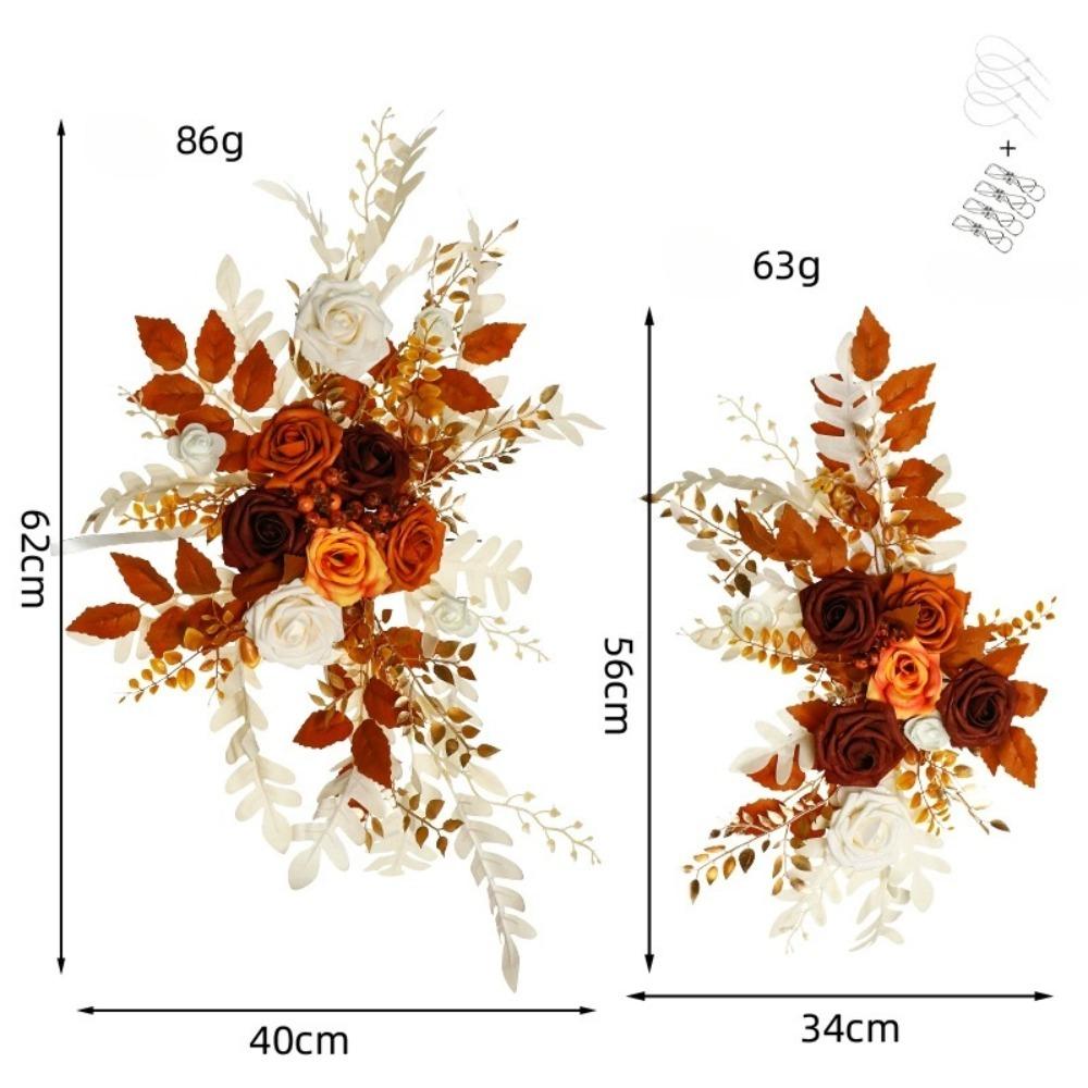 Цветы для свадебной арки (Упаковка из 2 шт.) Искусственные свадебные цветы для свадебных приветственных табличек, украшений и арок с цветами для свадебной церемонии и приема
