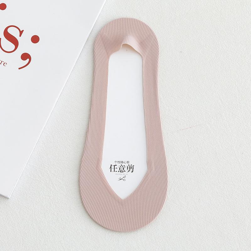 Летние женские тапочки с низким вырезом, бесшовные шелковые носки-лодочки, силиконовые нескользящие ультратонкие дышащие невидимые носки