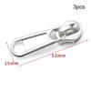 3pcs Metal Zipper Sliders Zipper Puller For Bag Jacket Coat Shoes DIY Sewing Craft Repair Kit Zipper Head Zip Accessories