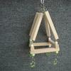 1PC Wood Parrot Swing Toy Hanging Climbing Ladder Bird Perch Stand Blocks Chew Toys For Budgie Cockatiel Conure Cage Accessories