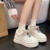 5Cm Small Women's Shoes Platform White Shoes Women's 2025 Spring and Autumn New Muffin Versatile Height-increasing Casual Shoes