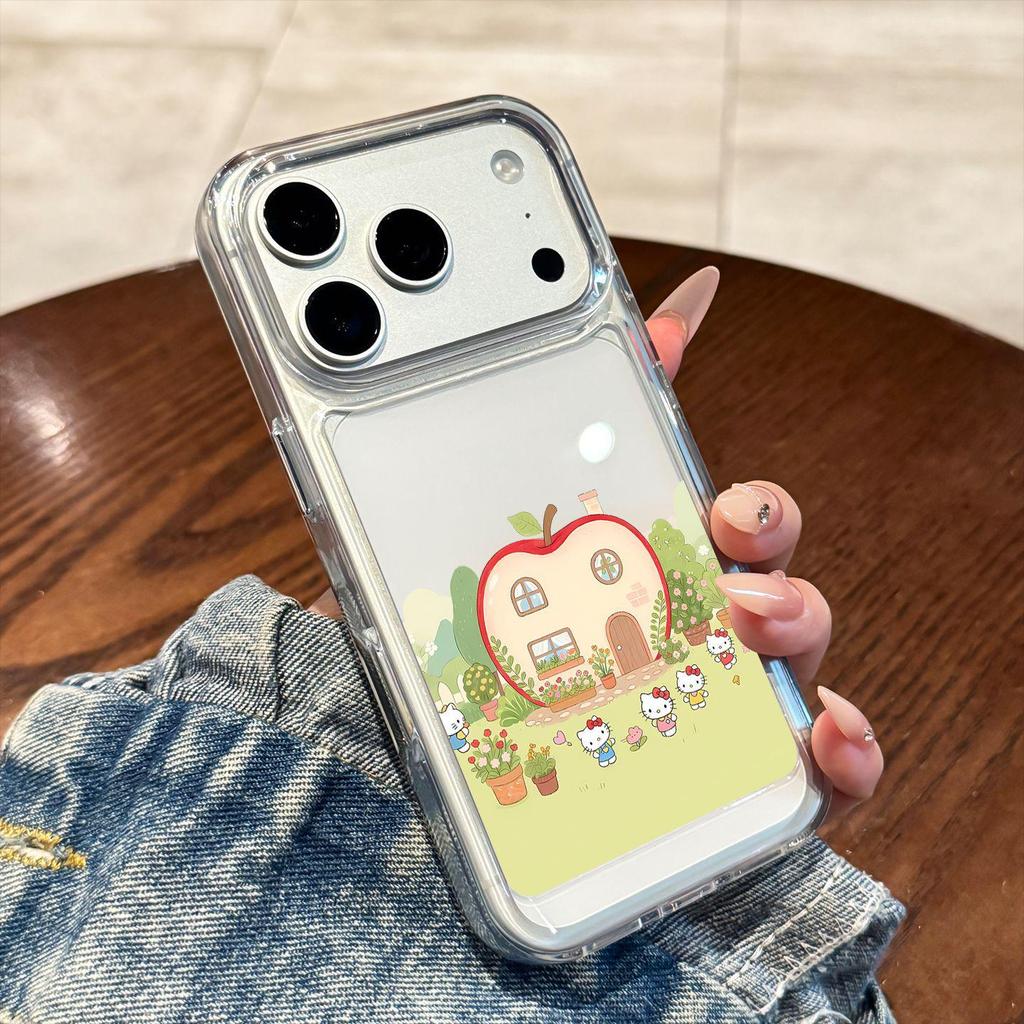 Высококачественный чехол для телефона в виде домика для кошки для Apple 17 Pro Max и iPhone 16 Pro - Полное покрытие, Премиальное качество