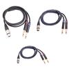 XLR Female 3Pin To 6.35mm 1/4 Inch Mono Male Audio Y Splitter Cable, Dual 6.35mm 1/4" To XLR Stereo Audio Adapter Cable